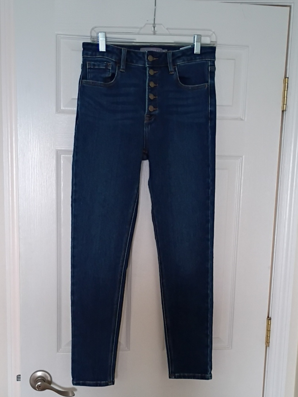 NWOT Just USA Dark Blue Skinny Button-Fly Jeans, 6/28